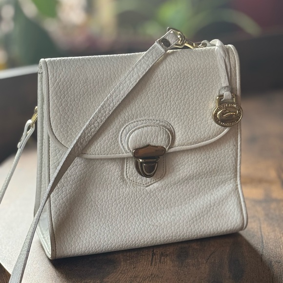 Dooney & Bourke Handbags - Vintage Leather Dooney & Bourke White Cross Body!